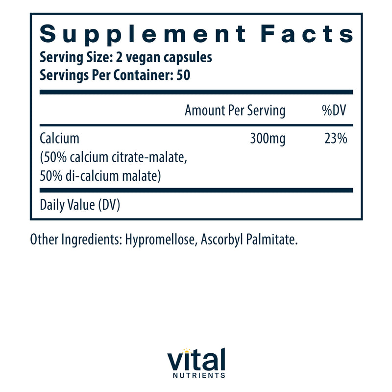 Calcium Vital Nutrients, 150 mg 100CT
